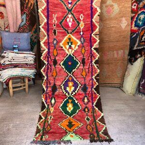 Antique berber Vintage Runner - Hand-Knotted rug 2,11x7,7ft